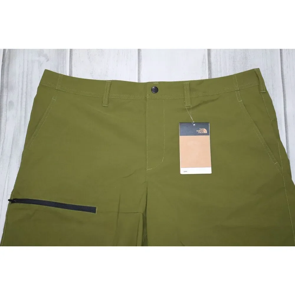 NEW The North Face Basin Shorts 7in Inseam Olive Green Mens Sz 36 Active Outdoor